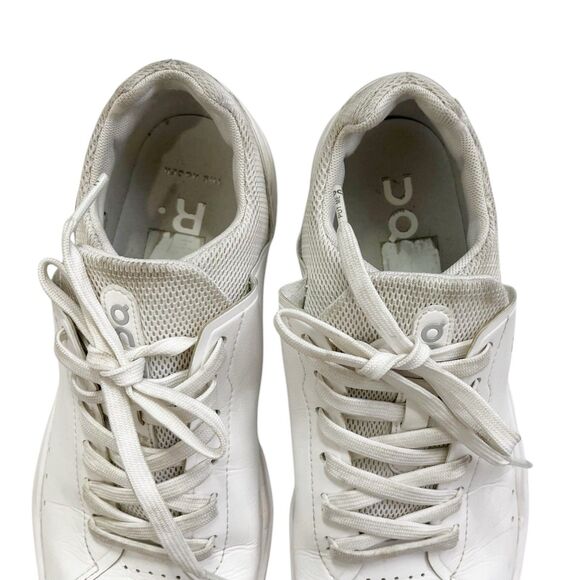 On The Roger Advantage Women's Size 9 White Tennis Shoes Mesh Faux Leather - Picture 5 of 13